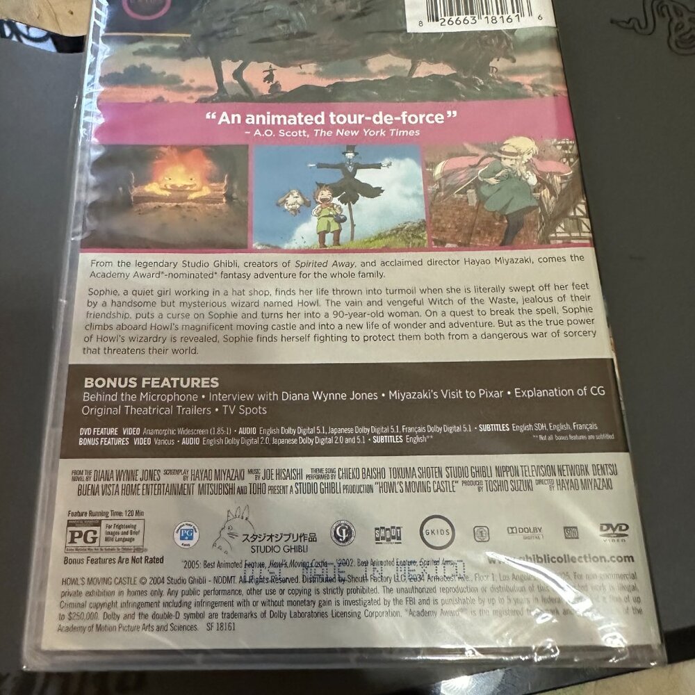 New Sealed Howl's Moving Castle Anime DVD 2004 Hayao Miyazaki Disney 2-Disk - Picture 2 of 4